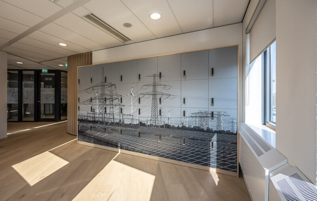 lockerwand kantoor maatwerk