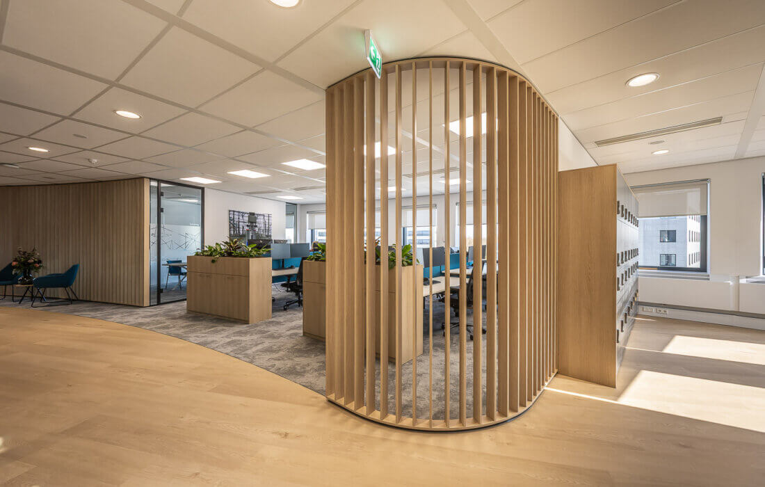 lamellenwand op maat kantoor
