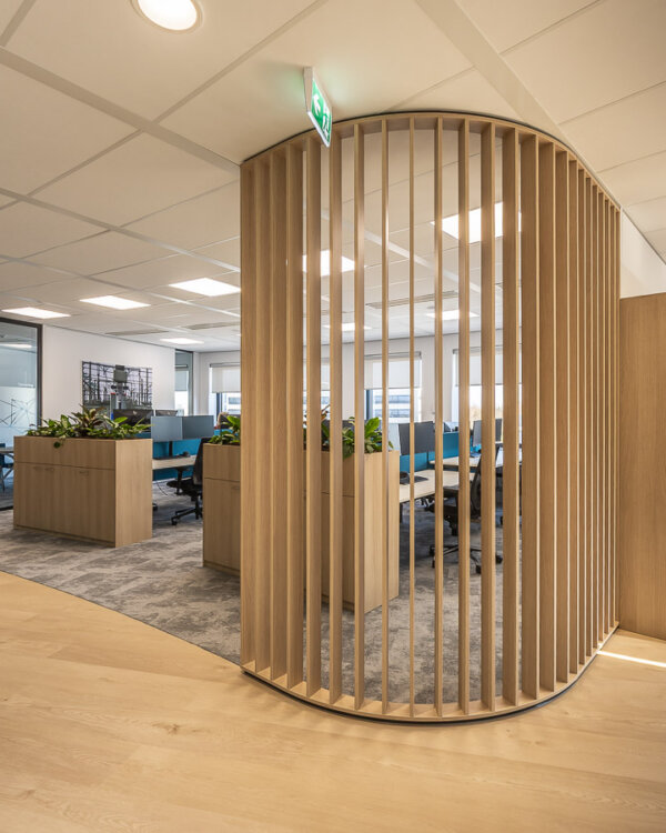 lamellenwand op maat kantoor