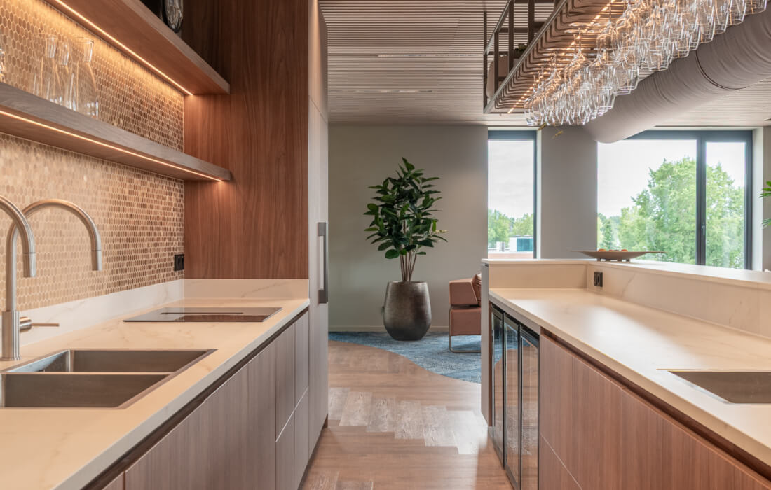 moderne maatwerk kantoor keuken