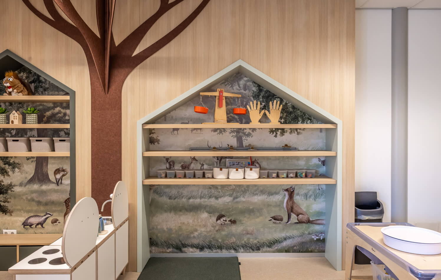 moderne speelwand op maat voor basisschool