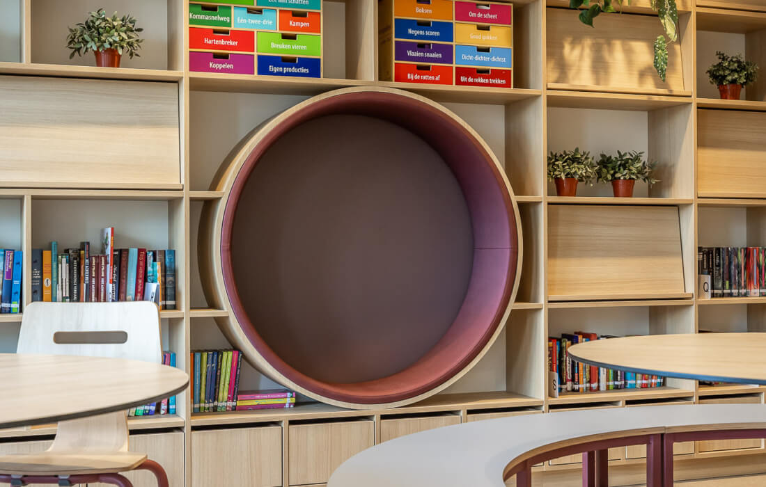 boekenkast op maat voor basisschool